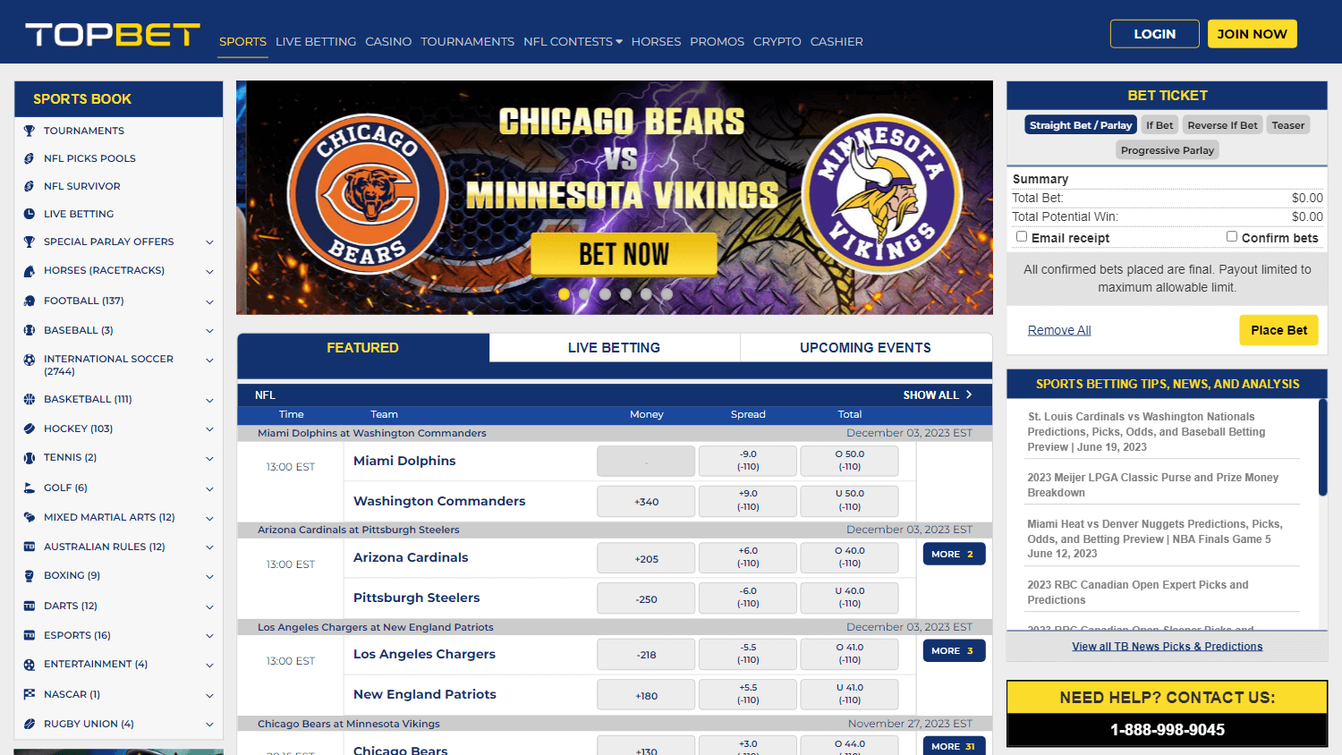 TopBet Casino Desktop screenshot